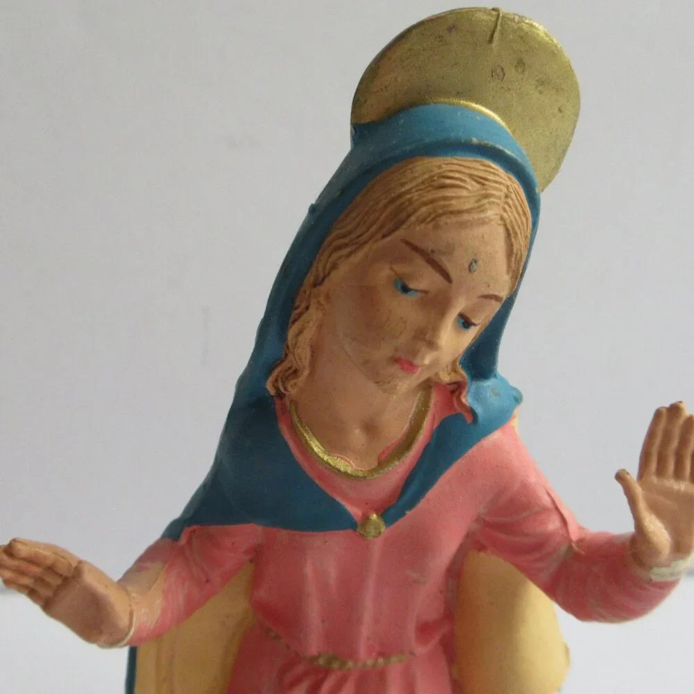 Nativity Christmas Figures Depose Italy Vintage Joseph Mary Baby Jesus Family - Picture 7 of 15